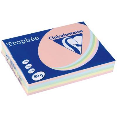 Clairefontaine - Ramette Papier Clairefontaine A3 80g Assortie Pastel