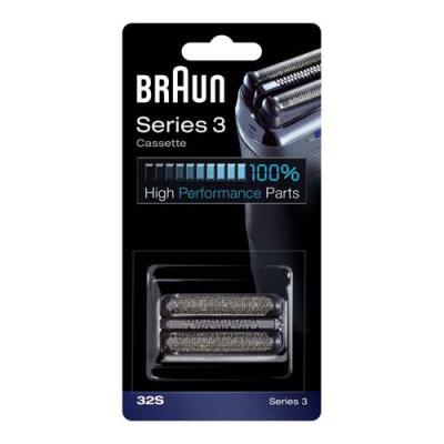 Braun 81387956. CASSETTE DE RASAGE 32S SERIES3, ARGENT BRAUN