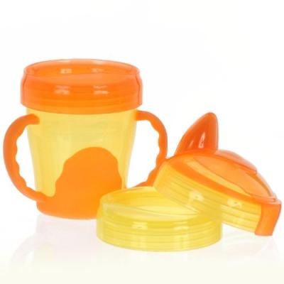 VITAL BABY - 492070-03 - GOBELET D'APPRENTISSAGE À ANSES - 3-EN-1 - ORANGE ET JAUNE - 200 ML