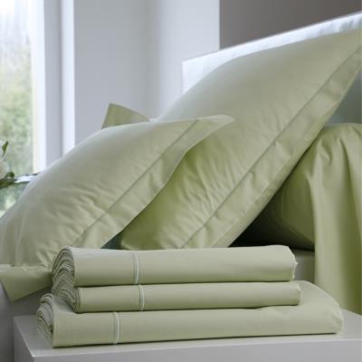 Taie d'oreiller Percale Easy BLANC DES VOSGES 65 x 65 cm Anis