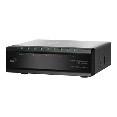 Cisco Small Business Smart SG200-08P - switch - 8 poorten - Beheerd
