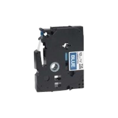 Cartouche D'Encre Brother Tze-535 Laminated Tape 12Mm 8M Blanc/Bleu Brillant Noir