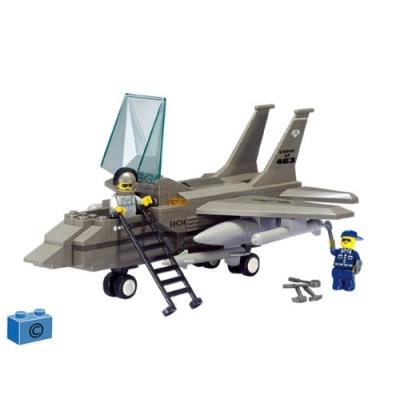 Jeu de construction SLUBAN Elements Army Series Avion de chasse