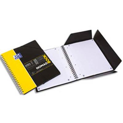 Lot de 5 Cahiers Etudiant NOMADBOOK spiralés couverture polypro 160 pages seyès Format 24 x 31 cm avec appli SOS NOTES