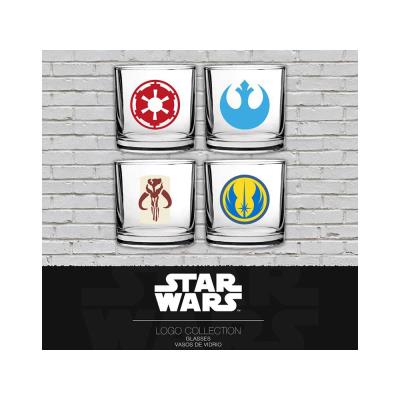 Pack 4 Verres Star Wars - Assortiment Logo Classiques
