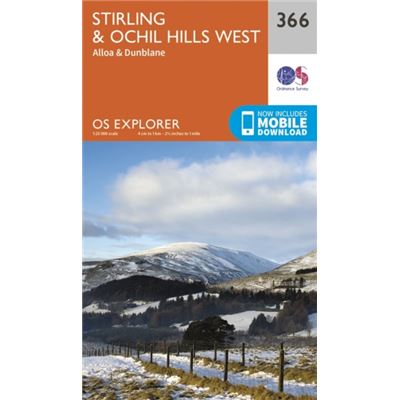 Os Explorer Map (366) Stirling And Ochil Hills West (Map)