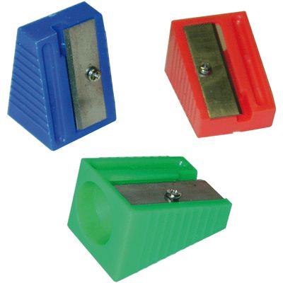 Taille crayons 1 usage plastique, coloris assortis