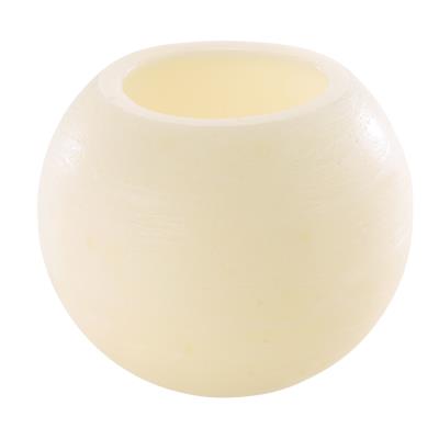 Bougie sphérique à LED en cire, grand modèle Ø 15 cm