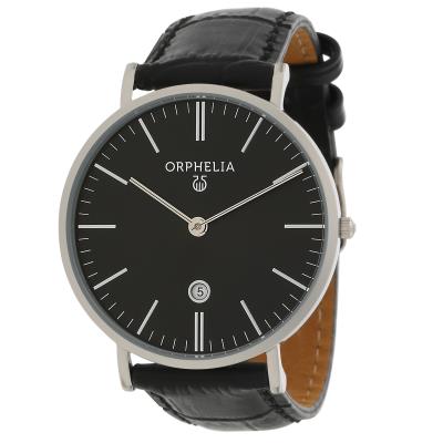 Montre Orphelia Simplicity-61507 en Cuir Noir