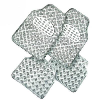 Tapis pvc metalic gris