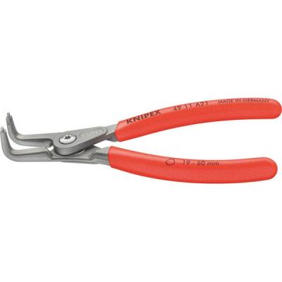 Pince à circlips extérieurs de précision, modèle courbé, Dimensions : A 01, Ø d'arbre 3-10 mm, Long. 130 mm
