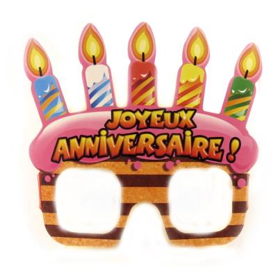 Lunettes Humoristiques Adulte Joyeux Anniversaire Accessoire De Deguisement Achat Prix Fnac