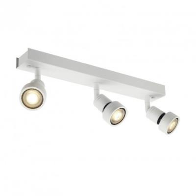 PURI 3 plafonnier, blanc mat, GU10, max. 3x50W, anneau d&eacute;co inclus