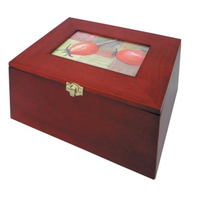 Coffret en bois pour cartes et photos 5870