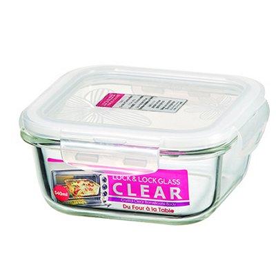Boite hermétique carrée en verre Lock&Lock 540 ml - Les Borosilicate