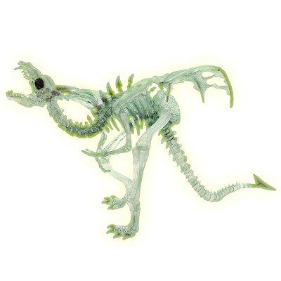 Figurine Dragon squelette translucide et phosphorescent