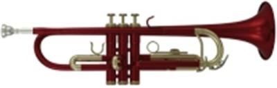 Roy Benson Student Series Trompette en Sib TR-101R laquée rouge