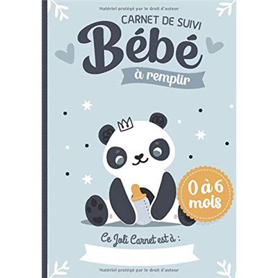 Carnet De Suivi Bebe A Remplir 0 A 6 Mois Cahier Tout En Un Pour Un Suivi Quotidien De Bebe Cadeau Ideal Future Maman 6 Pages Format 18 X 25