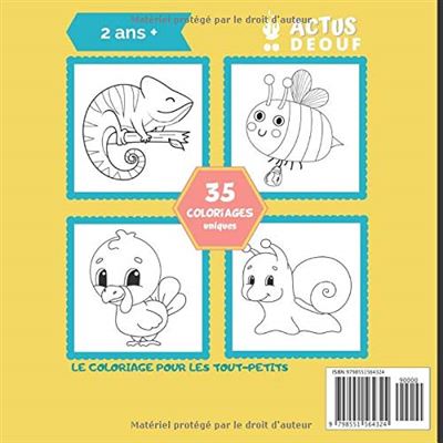 Livre De Coloriage Animaux Mignons Pour Enfant Des 2 Ans 71 Pages Format 21 5 X 21 5 Cm Aucun Relie Aucun Achat Livre Fnac