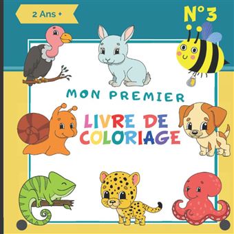 livre de coloriage animaux mignons pour enfants dès 2 ans : Cahier