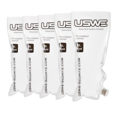 Uswe sports 101016 lot de 5 poches à eau de rechange pour système dhydratation transparent 34,0 x 24,5 x 3,5 cm 50 l