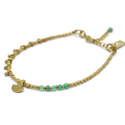 Bracelet perle métal - Onyx et kulhari - Nataraj