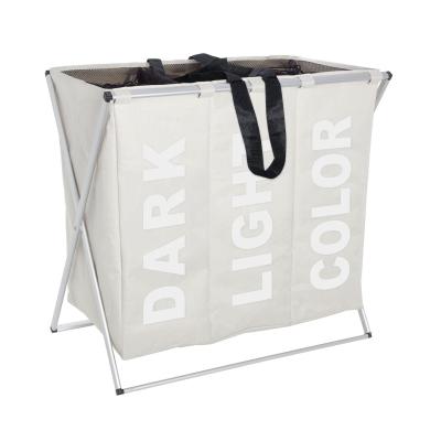 Collecteur de linge trio beige - beige