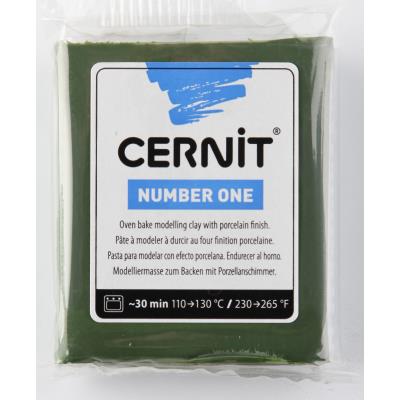 Pâte Cernit n°1 - 56 g - Olive (645) - Cernit