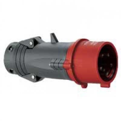 Fiche Droite Male 32 Ampères 3P+N+T Ip44 Rouge - Legrand Hypra 52944