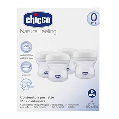 Chicco récipients pour lait maternel x 4 150 ml