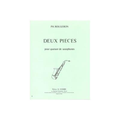 Partitions Classique Combre Rougeron Philippe - Pieces (2) : Solitude - Vieil Air - 4 Saxophones Saxophone