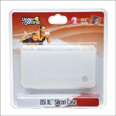 Coque blanche en silicone pour DSi XL