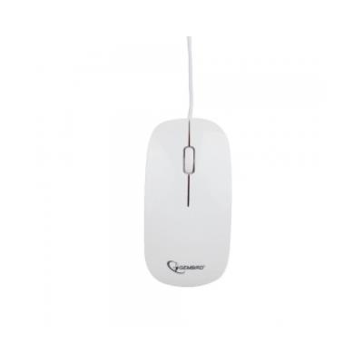 Gembird souris optique 1200 dpi, usb, blanc mus-103-w