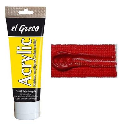 C.kreul peinture acrylique el greco, rouge carmin, 75 ml 28307