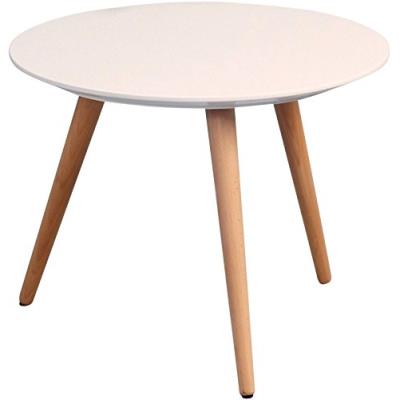 Hometrends4you 172926 table basse blanc mat ø 50 x 36 cm
