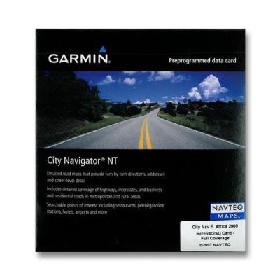 Garmin city navigator nt carte micro sd/sd afrique de l'est pour edge 810/1000/touring/etrex 20/30/dakota 20