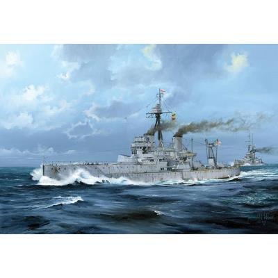 Maquette Bateau Militaire : HMS Dreadnought Cuirasse britannique 1918 Trumpeter