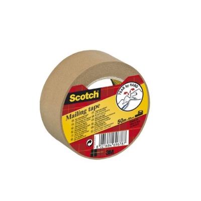 Scotch p5050f6 ruban papier kraft 110 µ 50 mm x 50 m marron