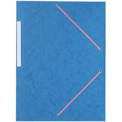 Chemise 3 rabats à élastiques. Coloris : Bleu. Carte lustrée 7/10 ème. 600g