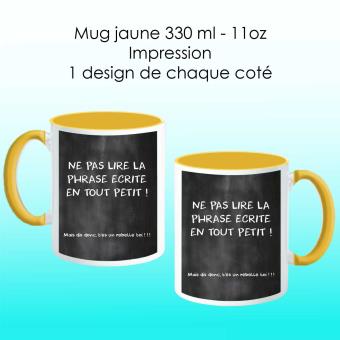 Mug Jaune Avec Design Citation Rebelle Ecrite A La Craie Tasse Et Mugs Achat Prix Fnac