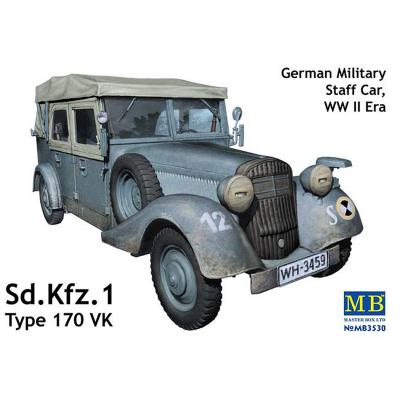 Maquette v&eacute;hicule d'etat-major allemand : sd.kfz.1 type 170 vk master box 