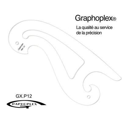 Pistolet en altuglas transparent 22 cm - graphoplex