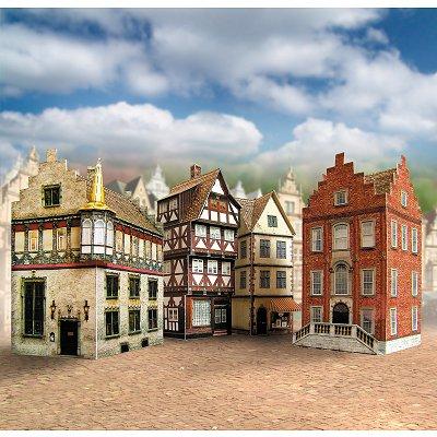 Schreiber-Bogen - Maquette en carton : Quatre vieilles maisons, Allemagne