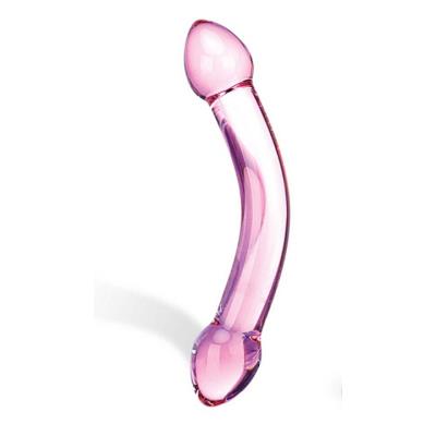 Glas Godemichet Double Trouble Purple Dildo