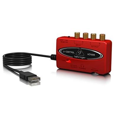 Behringer UCA222 Interface audio USB rouge