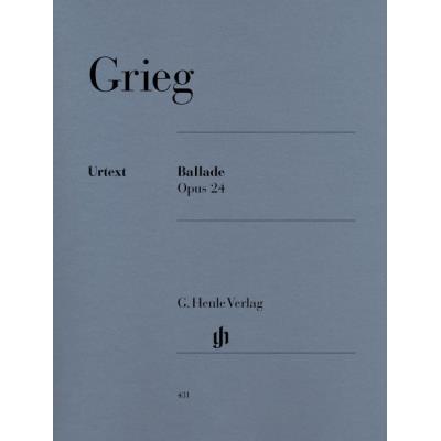 Partitions classique HENLE VERLAG GRIEG E. - BALLADE OP. 24 - PIANO Piano