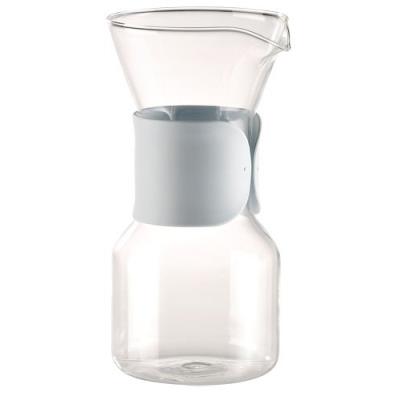 Cafetière en verre avec filtre à café en acier inoxydable