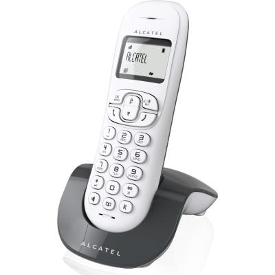 Alcatel C250 - Téléphone sans fil avec ID d'appelant - DECT - (conférence) à trois capacité d'appel - gris