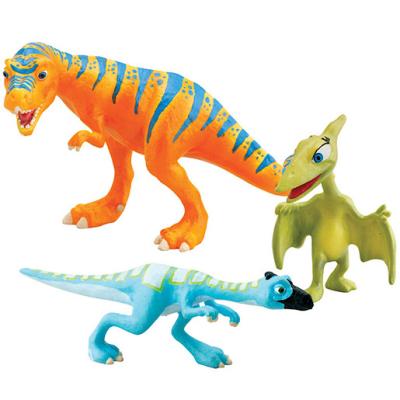 Le Dino Train – Pack 3 Figurines – Boris, Oren et Mme Pteranodon