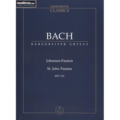 Partitions classique BARENREITER TASCHENPARTITUREN BACH J.S. - PASSION SELON ST JEAN BWV 245 - CONDUCTEUR POCHE Choeur et ensemble vocal